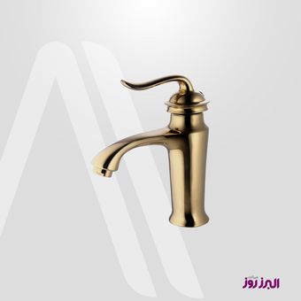 شیر روشویی البرز روز مدل اسپیرال طلایی