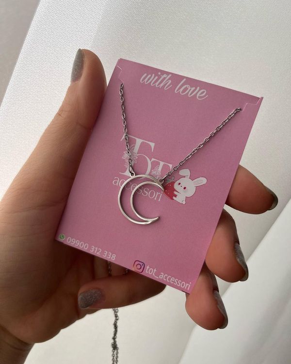 گردنبند زیباو مینیمال ماه 🌝