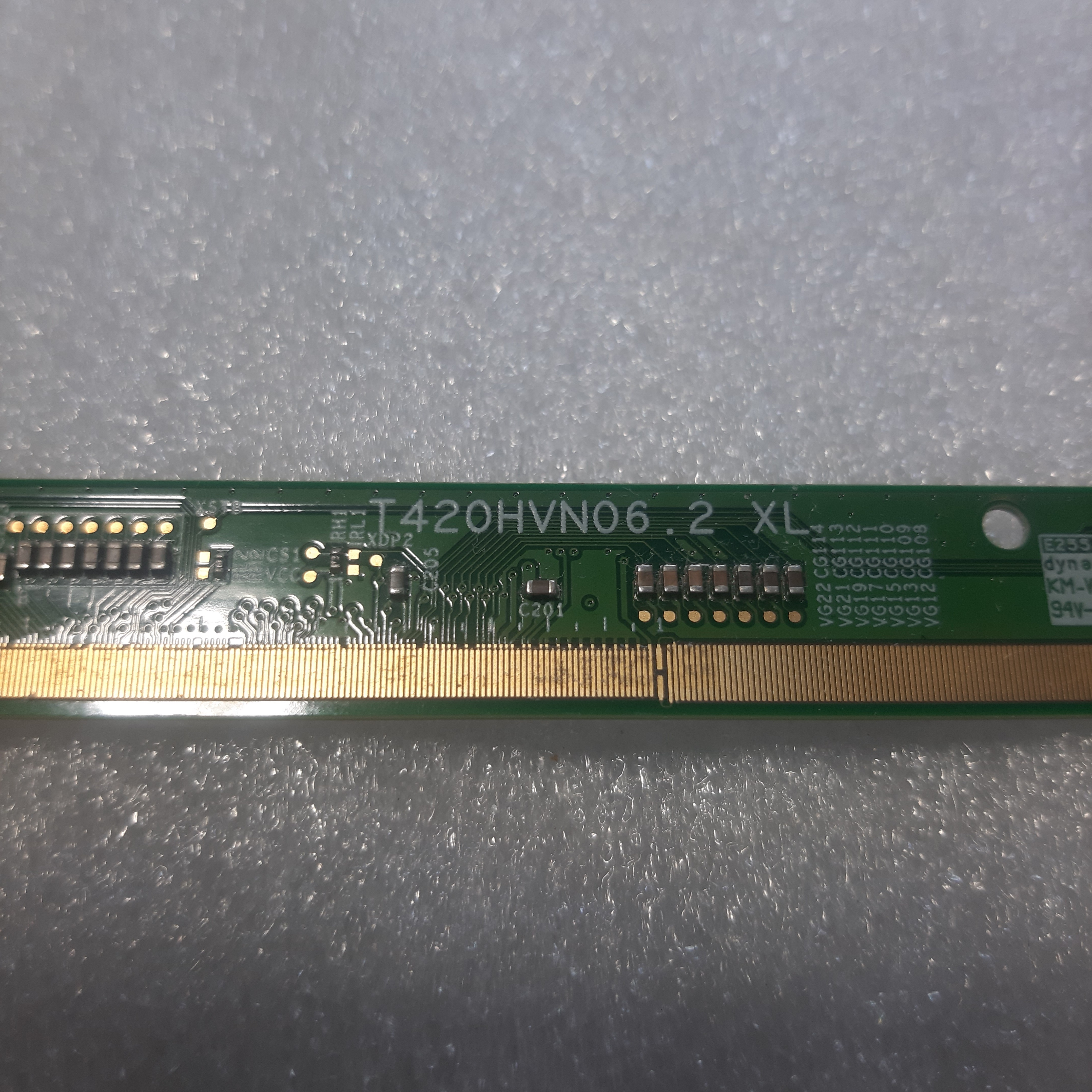 کد 138 # خط کش T420HVN06.2 XL