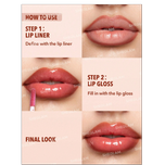 خط لب و لیپ گلاس دوطرفه شیگلم LIP RULES LINER & GLOSS PEN SHEGLAM