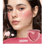 رژگونه کرمی قلبی رنگ ADORN