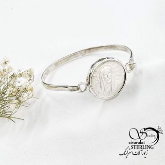 دستبند نقره شمایل مردانه نقره 925 عیار کد 17202