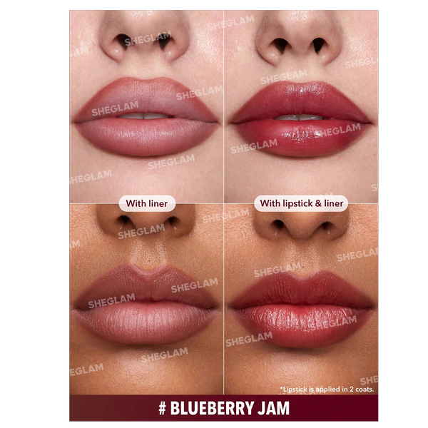 خط لب و تینت لب دو طرفه شیگلم Blueberry Jam
