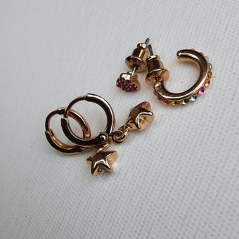 پک گوشواره رنگین کمانی و ستاره