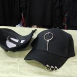 کلاه کتان پیرسینگی شیک دخترانه