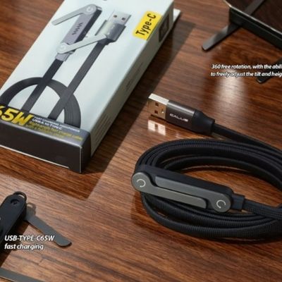 کابل فست شارژ کالوس با پایه نگهدارنده تاشو