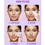 پاف و پد سه تایی مخصوص پودر شیگلم مدل INSTA READY رنگ Baby Pink