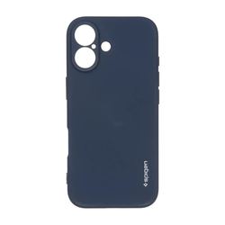 قاب سیلیکونی Spigen محافظ لنزدار Apple iPhone 17 - سرمه ای