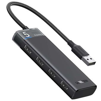 هاب 4 پورت USB 3.2 یوگرین مدل CM653-15548 با ورودی آداپتور USB-C