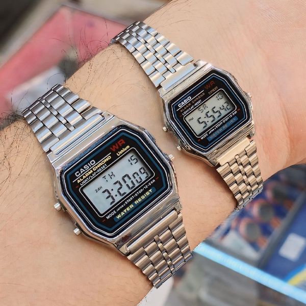 ساعت ست کاسیو نوستالژی سیلور - کاسیو نوستالژی - Casio Nostalgia - کاسیو دیجیتالی - کد 0023