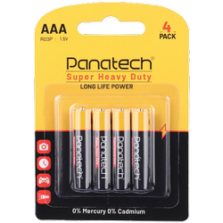 باتری نیم قلمی Panatech Super Heavy Duty R03P 1.5V AAA
