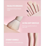 ست براش صورت و چشم مدل پرو کور شیگلم رنگ بژ Sheglam Pro Core Brush Kit