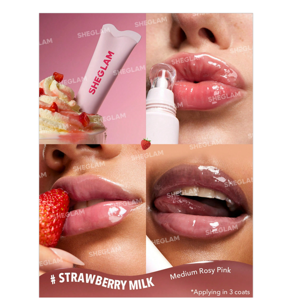 لیپ گلاس طعم دار شیگلم Crystal Glaze Moisturizing Lip Care sheglam