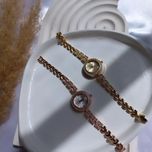 ساعت فول نگین صفحه گرد