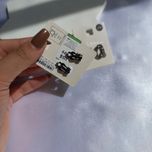 گوشواره کلیپسی فول نگین مشکی