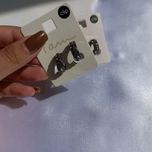 گوشواره کلیپسی فول نگین مشکی