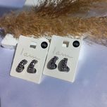 گوشواره کلیپسی فول نگین مشکی