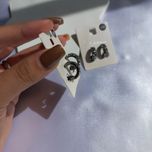 گوشواره کلیپسی فول نگین مشکی