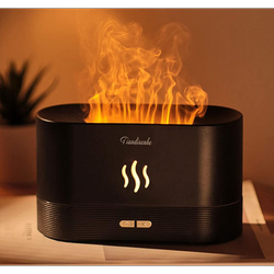 بخور سرد رومیزی طرح شعله شاپینو | مرطوب‌کننده هوا + چراغ خواب LED و خوشبوکننده