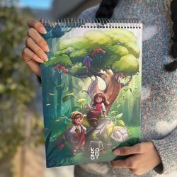 دفتر نقاشی A4 جلد سخت