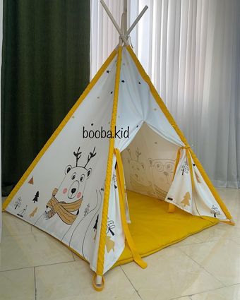 چادر سرخپوستی خرس و گوزن پرتقالی