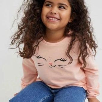 بلوز دخترانه طرح گربه 209