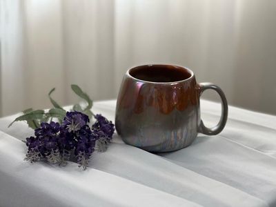 لیوان دسته داره جاسپر 😇

#pottery 
#ceramic 
#shokoufehasady