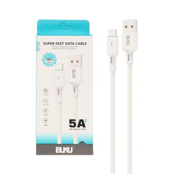 کابل شارژ فست BUKU Type-C مدل MA-159 - سفید - MMS (گارانتی شش ماهه YA)