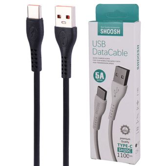کابل Type-C شووش مدل SH20C طول 1.1 متر توان 5 آمپر (فست شارژ)