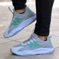 کفش مردانه مدل Mir (طوسی سبز) کد 6143