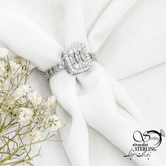 انگشتر امرال (امرتات) نقره جواهری کد 17322
