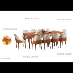 میز و صندلی ناهارخوری 10 نفره گالری آرشام  10 روز کاری تحویل میگردد