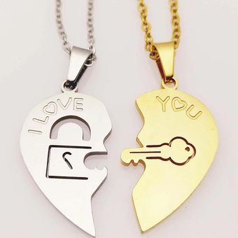 ست گردنبند زنانه و مردانه مدلLavin کد 6212