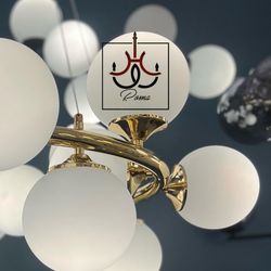 لوستر مدرن رومالوستر مدل MG-304 با 30 لامپ