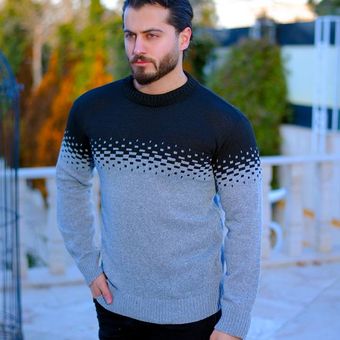 بافت مردانه مدل sepenta(طوسی مشکی )کد 6227