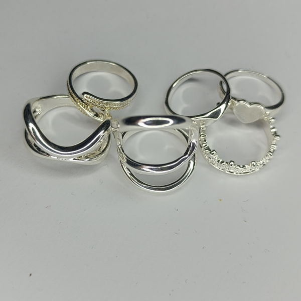 انگشتر آبکاری نقره کد 204