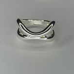 انگشتر آبکاری نقره کد 204