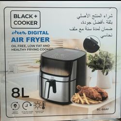 سرخ کن 8لیتری بدون روغن بلک کوکر Black Cooker مدل BC-66AF دارای مخزن آبپاش