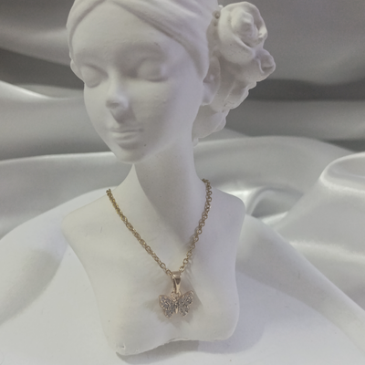 گردنبند تک پروانه کد 235