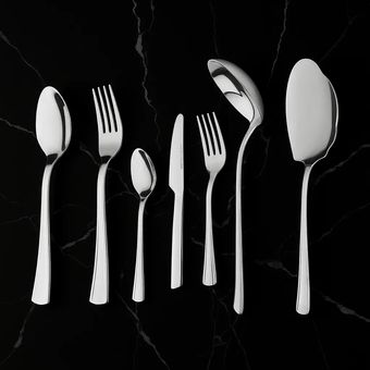 سرویس قاشق و چنگال 32 پارچه صنایع استیل ایران مدل مونزا