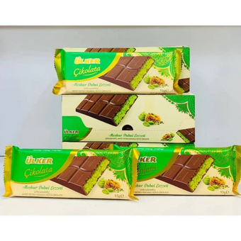 شکلات مغز پسته دبی اولکر - 93 گرم - بسته 6 عددی