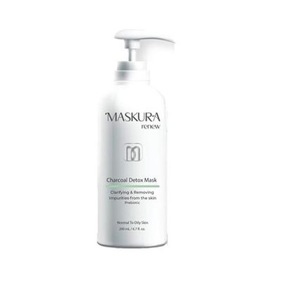 ‫ماسک خاک رس و پودر ذغالی Maskura 200ml‬‏ ماسکورا