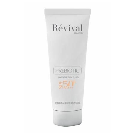 فلوئید ضد آفتاب پریبیوتیک 50 SPF مناسب پوست چرب رویوال REVIVAL
