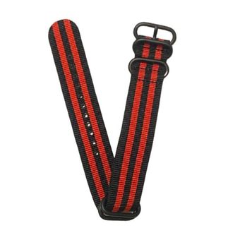 بند ساعت نیتو مشکی-قرمز