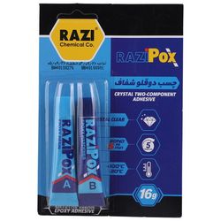 چسب دوقلو شفاف Razi Epoxy 16gr