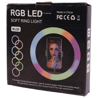رینگ لایت 8 اینچ RGB LED MJ20 RGB LED MJ20 Ring Light