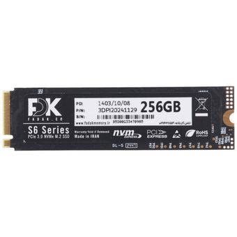 حافظه SSD فدک FDK S6 256GB M.2
