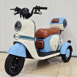 موتورسیکلت سه چرخه برقی برند HELLO رنگ آبی
