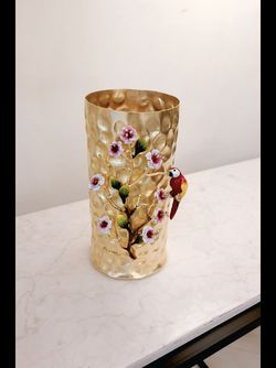 گلدان پرنده  برنجی