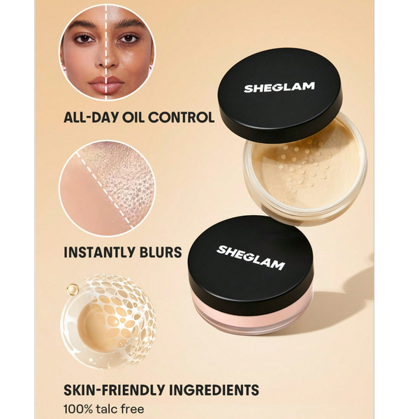 پودر بیک شیگلم مدل لایت پینک | SHEGLAM Insta-Ready Loose Powder - Light Pink